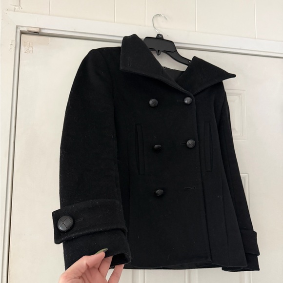 Babaton Jackets & Blazers - Babaton Black wool long cashmere big button long sophisticated Trench Coat